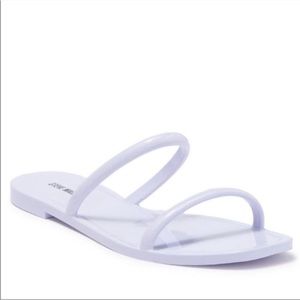 Steve Madden Pike White Flat Sandal Size 8